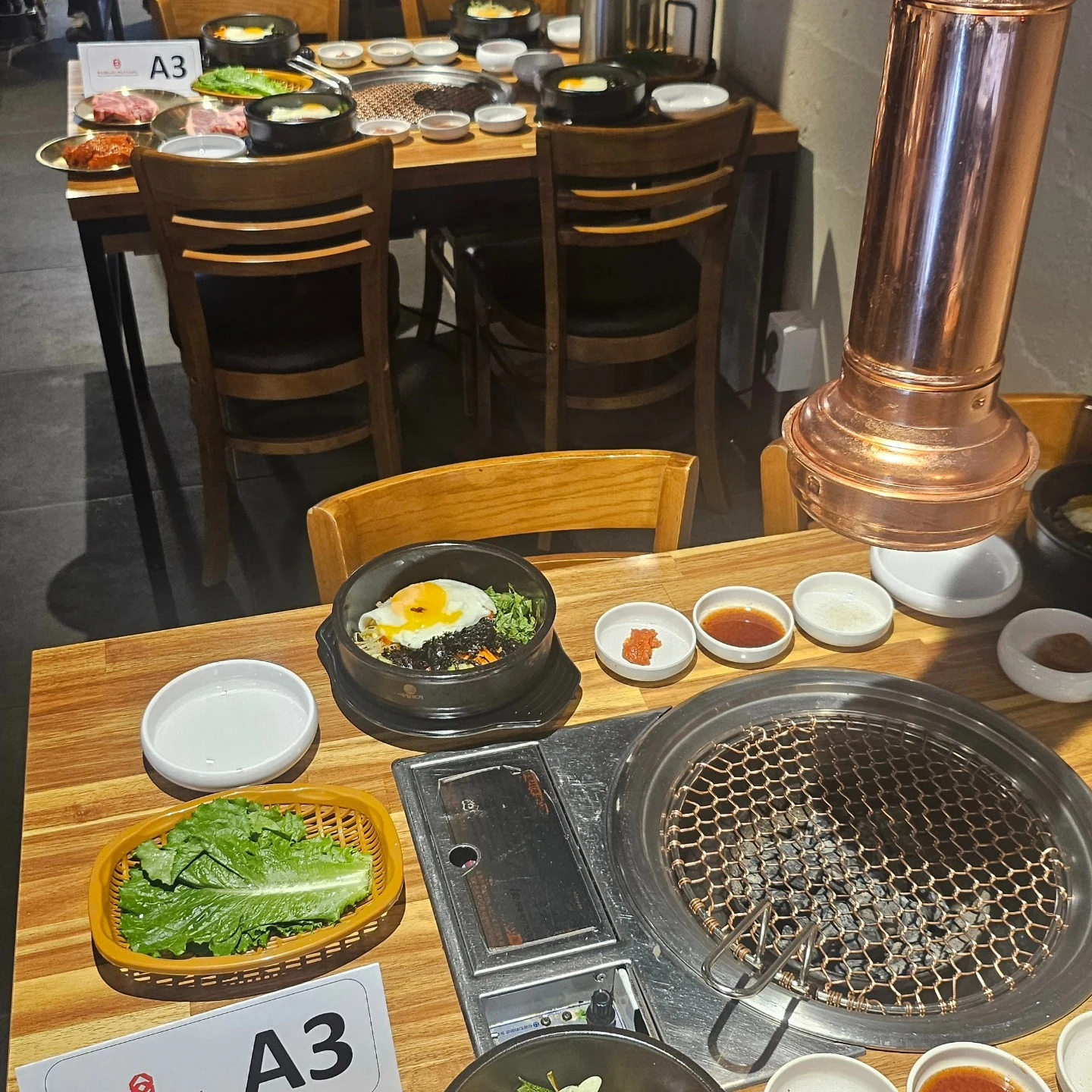 Inside BUSANJIB KBBQ in Myeongdong